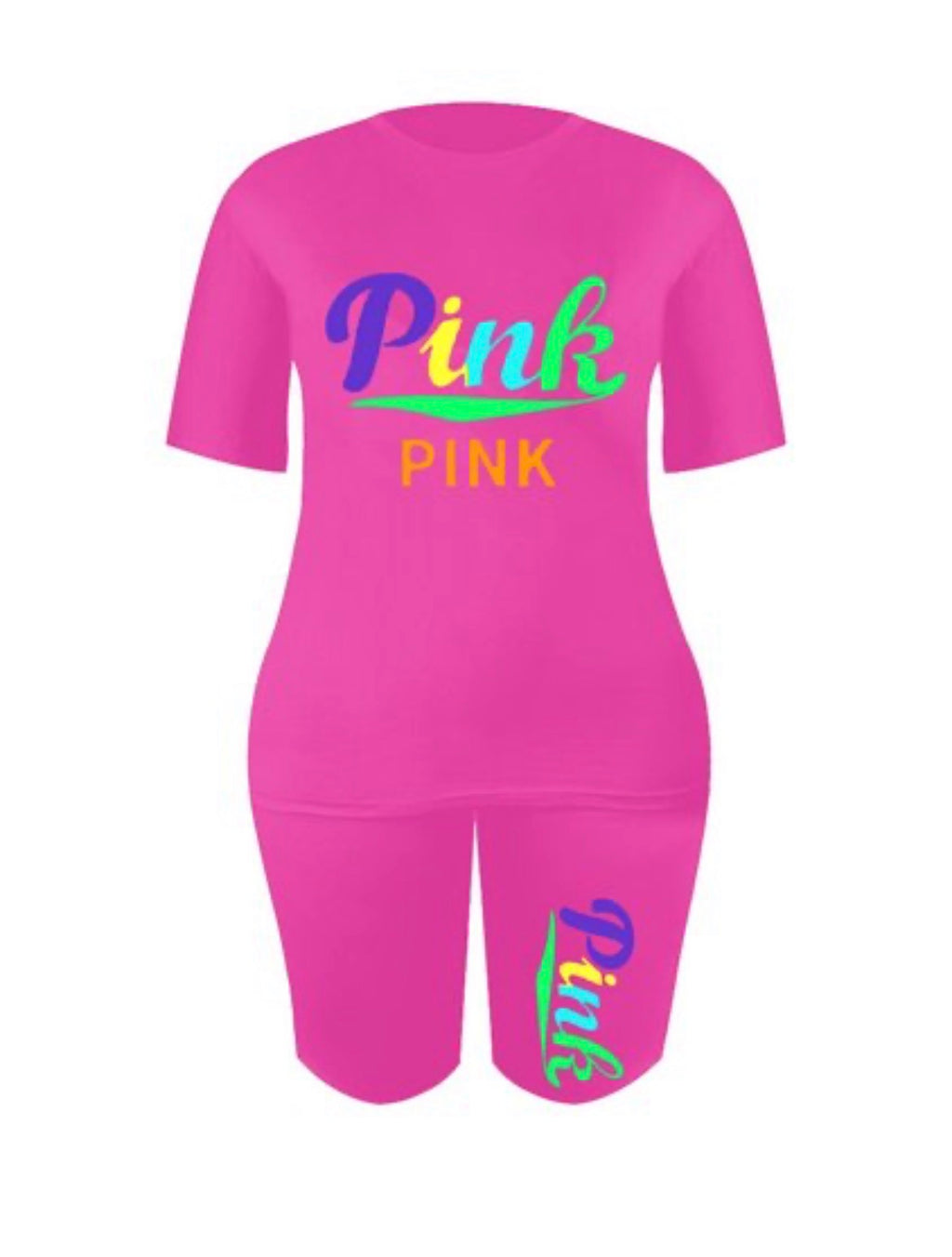 PINK pretty shorts set