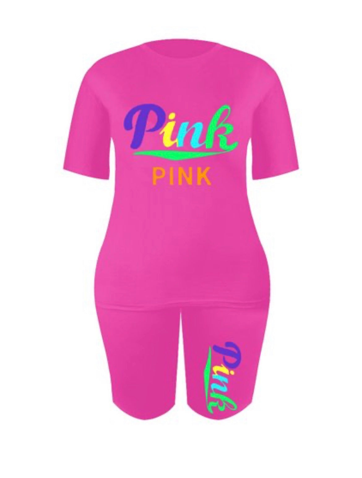 PINK pretty shorts set