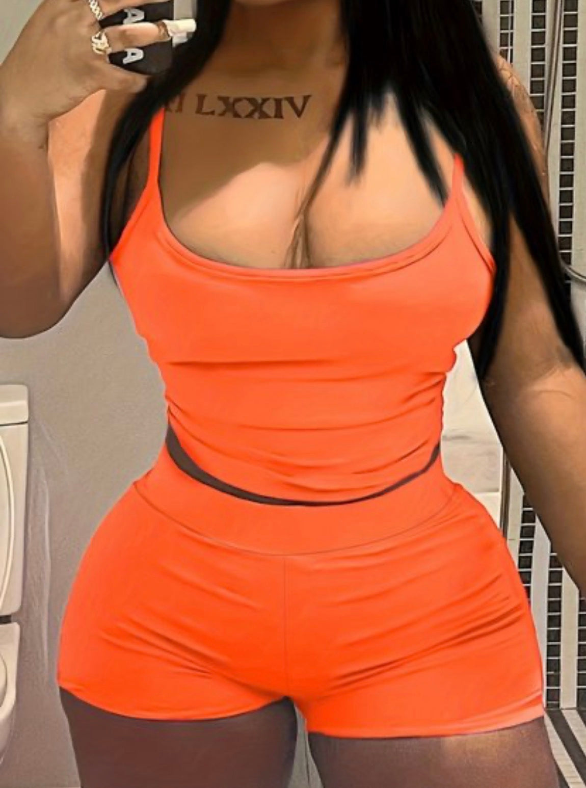 Two Piece Short Summer set🧡