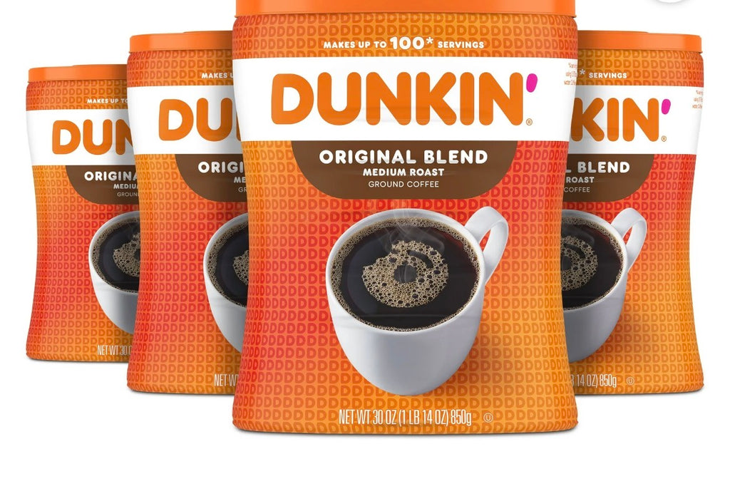 4pack 30 ounce Dunkin’ Donuts original blend coffee