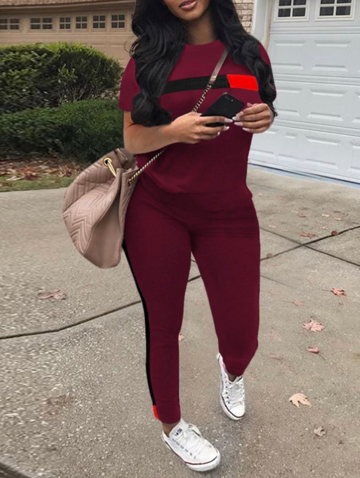 Burgundy Two Piece set♥️